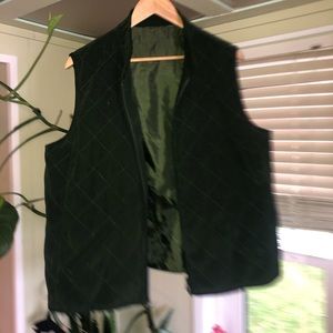 Oversized green vest